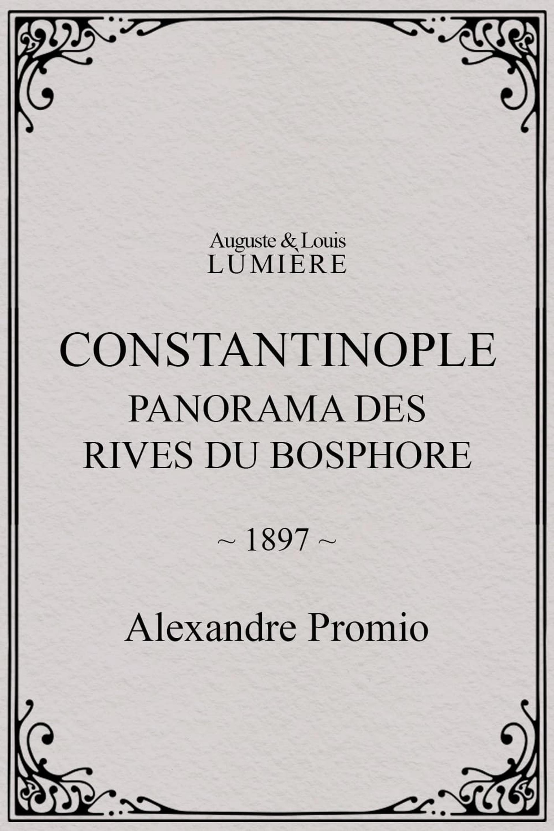 Constantinople, panorama des rives du Bosphore