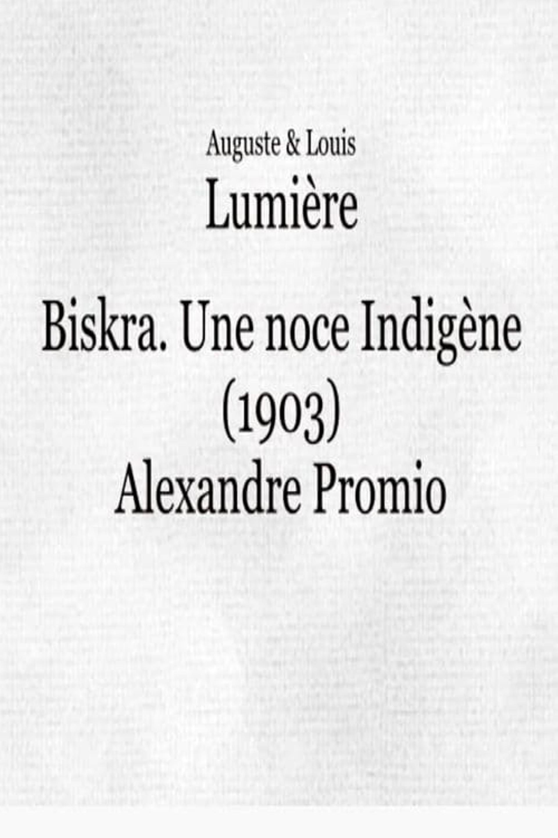 Biskra : une noce indigène