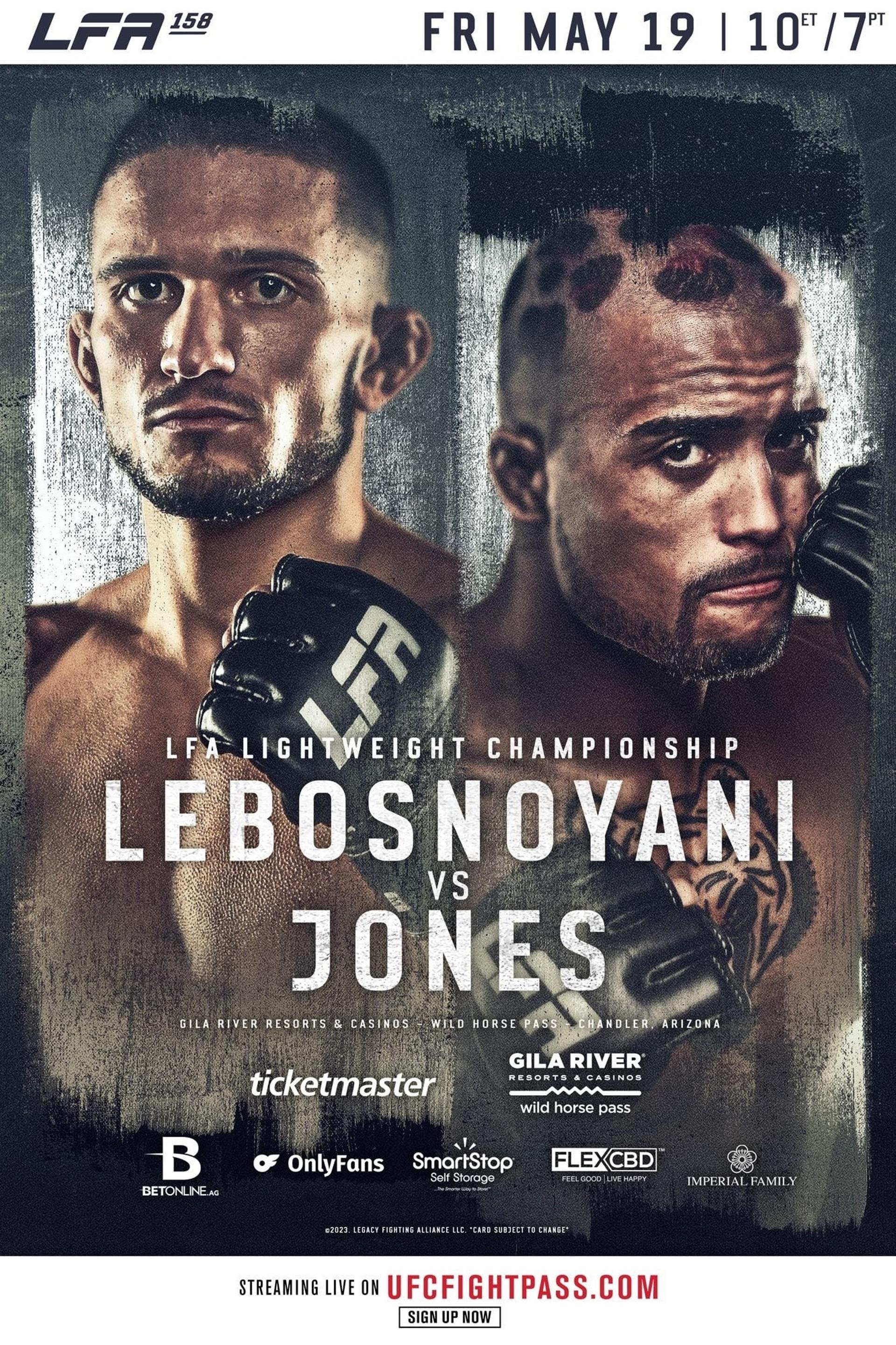 LFA 158: Jones vs. Lebosnoyani